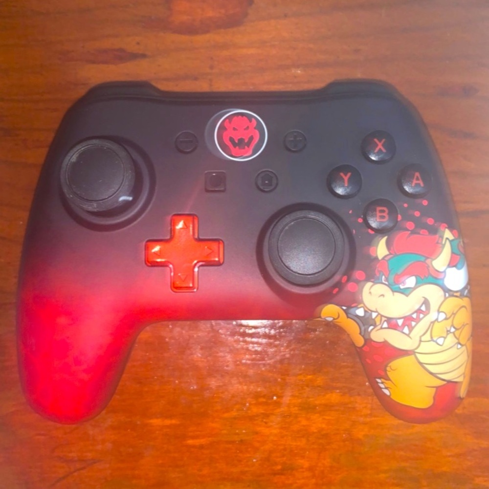 Nintendo switch pro controller Bowser